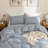 Soft Cotton Duvet Cover With Subtle Fine Stripes – Lightweight, Skin-friendly, Naturally Wrinkled Comfort For Bedroom-122763167-122763166