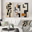 "Nouvel ordre abstrait monochrome I" - 3 pièces-2060439795-2060439793