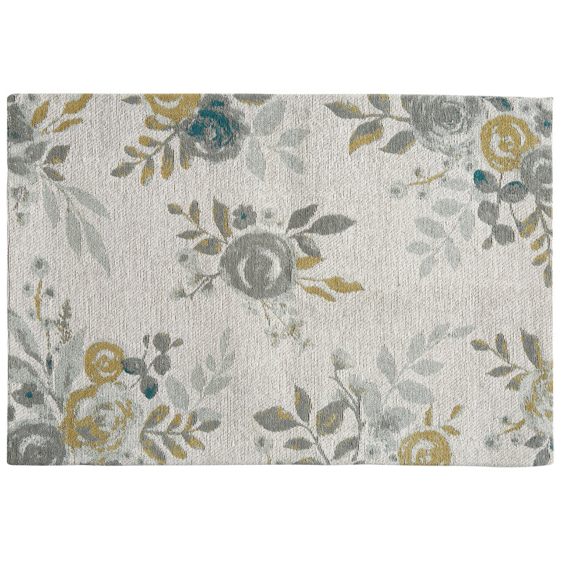 Mely Cotton Floral Indoor Rug