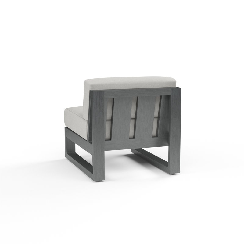 Redondo Outdoor Lounge Chair, Cast Silver Sunbrella®
