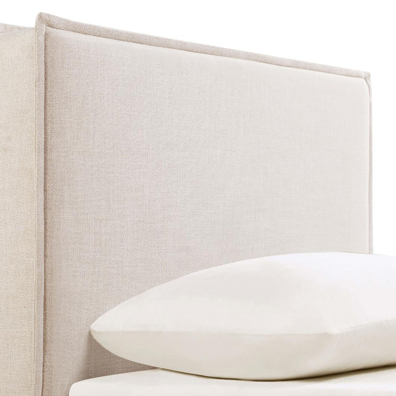 Sand Headboard With Flange Detail, Twin