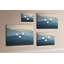 Wall Mounted cork board with print decorative wall message pin boards for office bulletin board ideas Abstract landscape