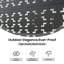 6 ft. H x 4 ft. W Metal Privacy Screen Wall Square-Black Pattern