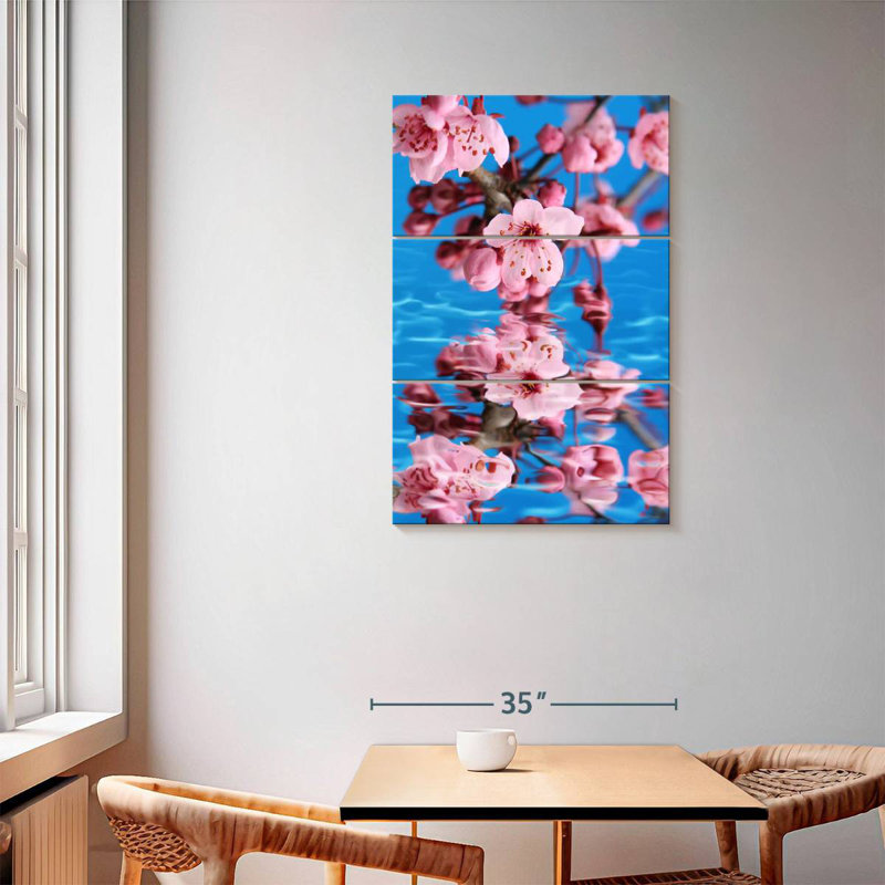 Sakura Reflection, 57" H x 36" W