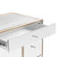 Ensemble de coiffeuse et de table avec 2 tiroirs Slay Station Rylie