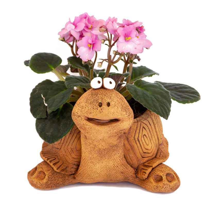 Euva Indoor/Outdoor Clay Statue Planter