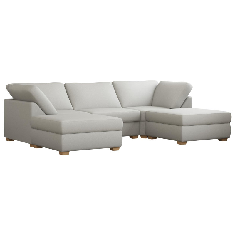 Nestle U Shape, Fixed Back, Mink Polyester