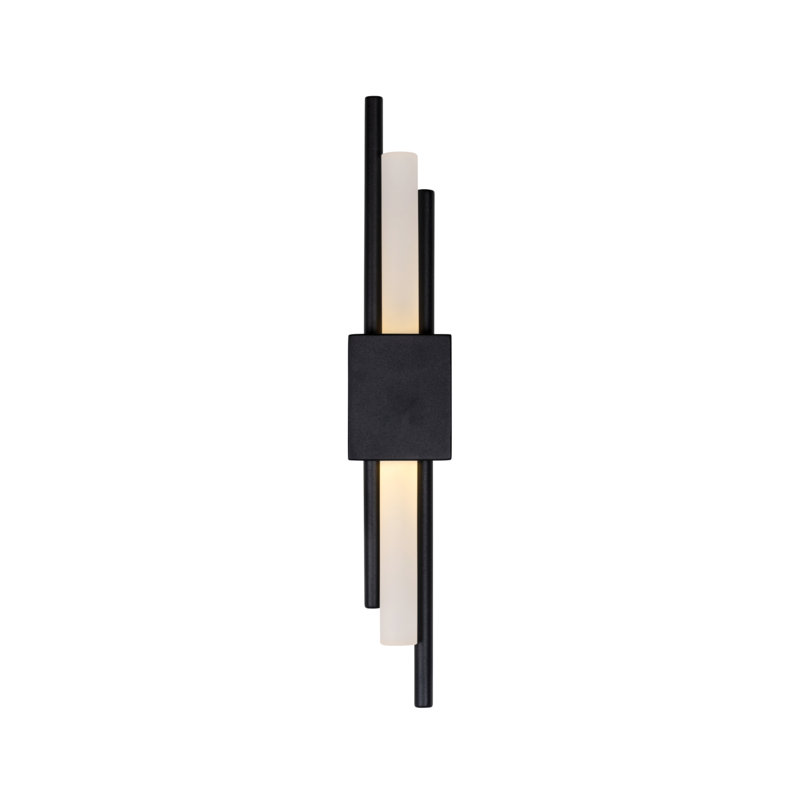 Mylas 1 - Light Flush Mounted Sconce, Black