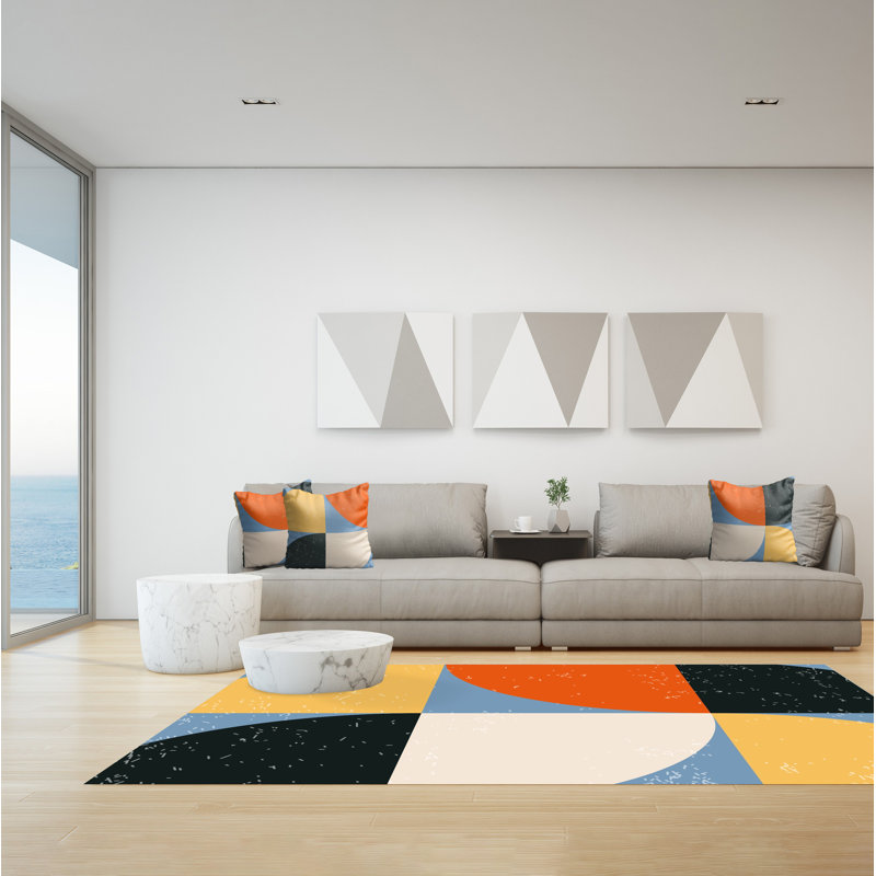 Gashi Geometric Area Rug, Rectangle 140 x 200cm