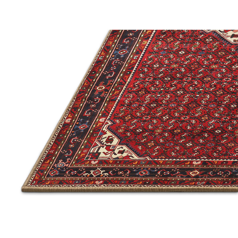 Tapis oriental rouge / beige, Rectangle 6 pi x 9 pi
