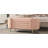 Modern Oval Storage Ottoman Upholstered Storage Bench, Pink