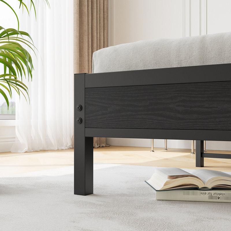 Lit grand avec rangement - Tête de lit avec ports de chargement