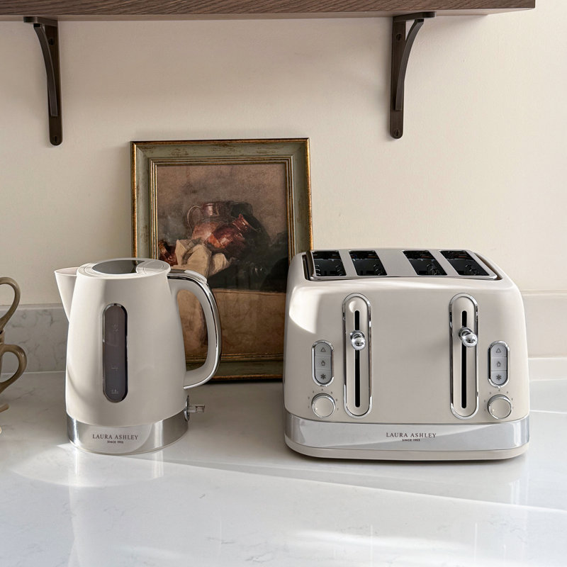 Laura Ashley 1.7L Electric Tea Kettle, Dove Grey