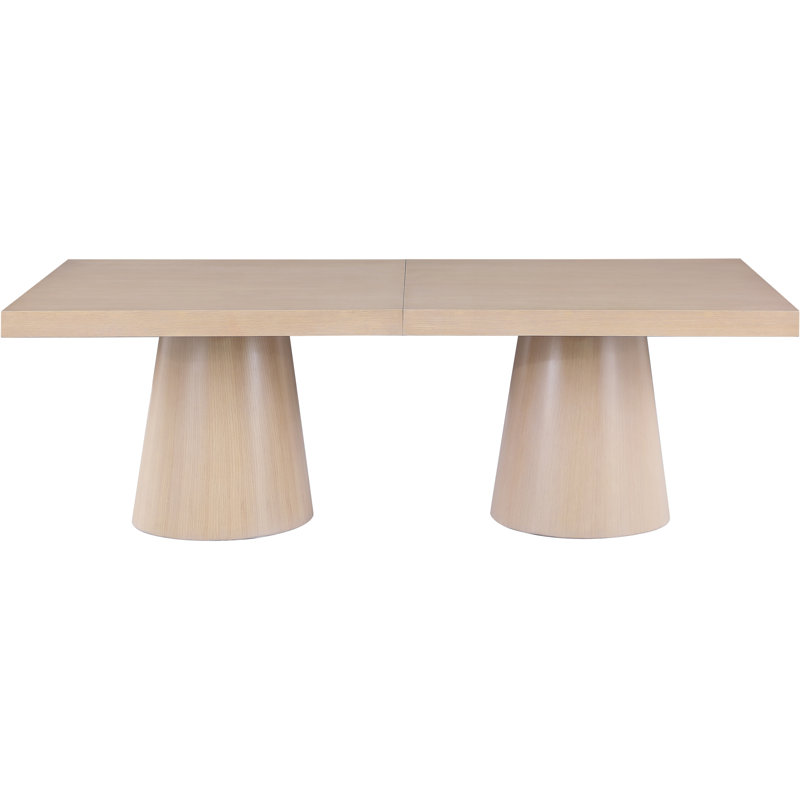 Hiromy Extendable Dining Table 11', Beige