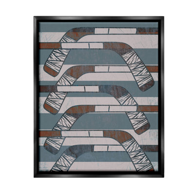 "Crossed Hockey Sticks" par Lil 'Rue sur toile