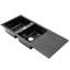 Belfry Kitchen Alvera 500mm W Double Bowl Quartz Undermount Kitchen Sink with 1 Faucet Hole