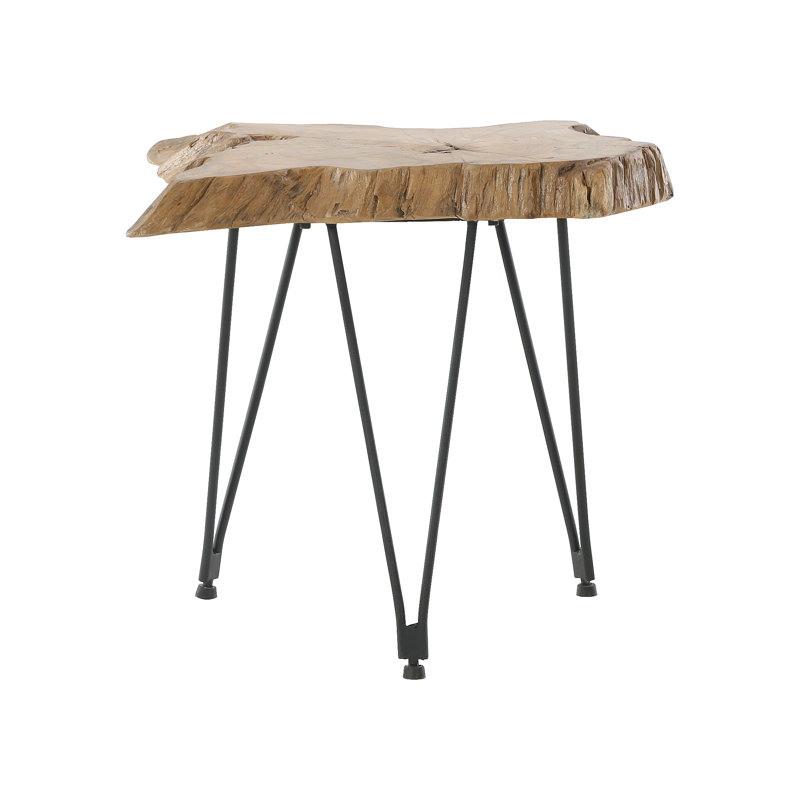 Faux Tree Stump End Table