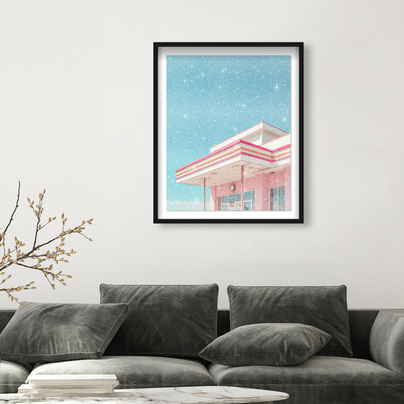 Linear Symmetry II Framed Graphic Art, 21.5"H x 17.5"W, Black Shadowbox
