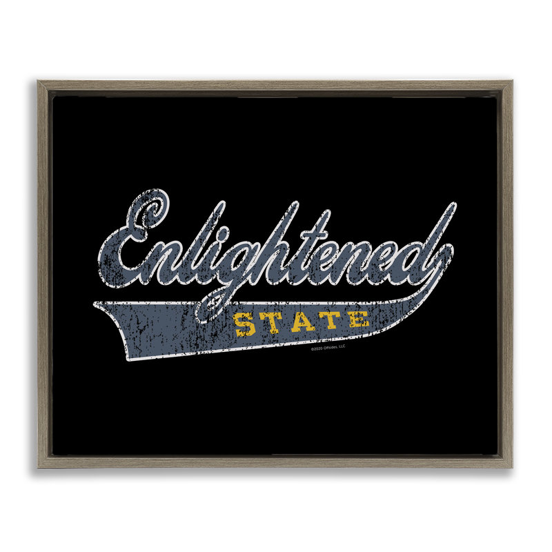 Art mural en toile par Enlightized State, H 17 po x l 21 po, Cadre flottant orme Montalcino