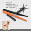 Bougies coniques d'Halloween - Lot de 12, 25 cm, chandelles orange et noires non parfumées