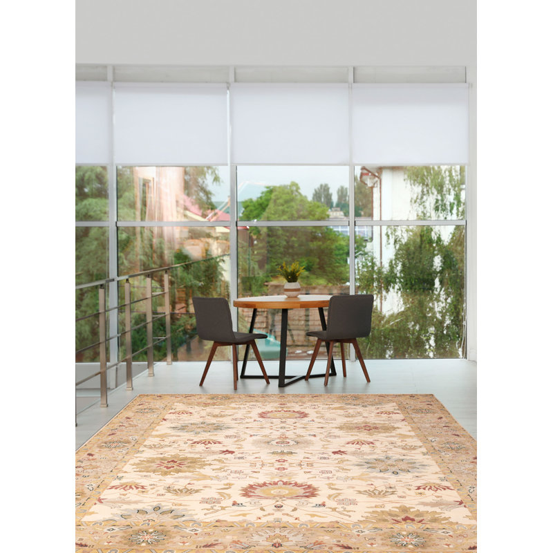 Tapis ivoire Jules Serapi 10 pi 1 po x 14 pi 0 po