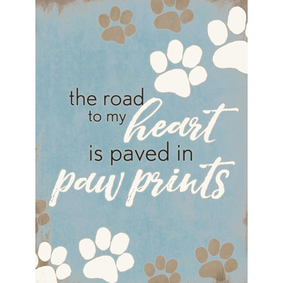 " Paw Prints Blue "