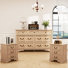 3 Piece Bedroom Set-7 Drawer Dresser And 2 Nightstands