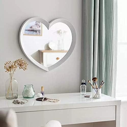 Glass Heart Wall Mirror