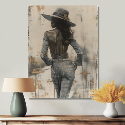 Silhouette Of A Classy Woman - Fashion Girl Power Wall Art Print