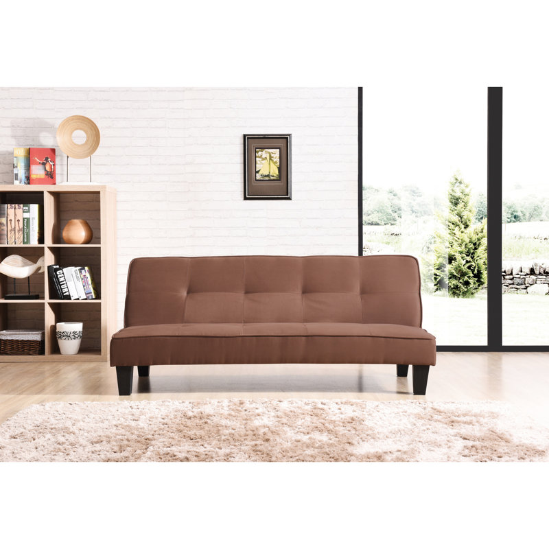 Lit dans un magnifique chocolat - 2 avec capitonnage élégant et rembourrage confortable, 67 po Largeur X 29 Hauteur 32 Profondeur Construction décadente, capitonnage, 31,49 66,78 29,23