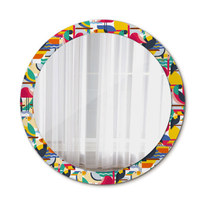 Huldar Glass Flat Wall Mirror