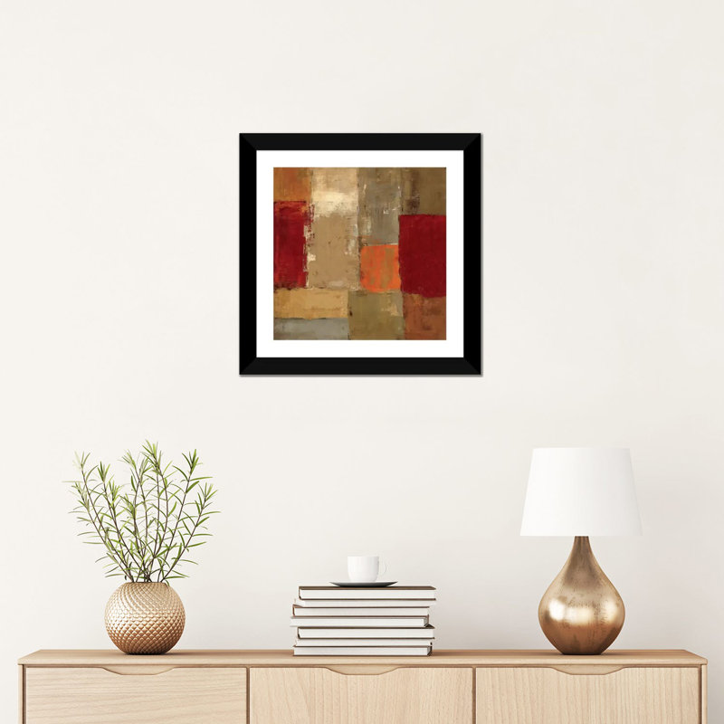 «African Moment II» par Silvia Vassileva, reproduction d'art, H 16 po x l 16 po x p 1 po, Papier encadré noir, Blanc