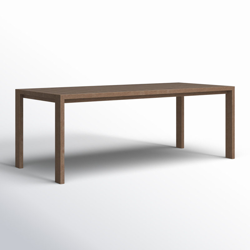 Brittant 82'' Wood Outdoor Dining Table