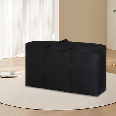 Grands sacs de déménagement, solution de rechange aux bacs de déplacement, sacs de rangement fourre-tout robustes, fournitures de boîtes de déménagement, articles essentiels pour les dortoirs pour vêtements, noir