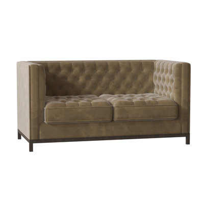 Jess Fabric 63'' Reception Loveseat