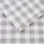 Drap-housse gris à motif de flanelle 3 pièces 100% coton gris
