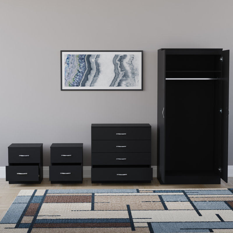 Maybery Piece Bedroom Set, Black