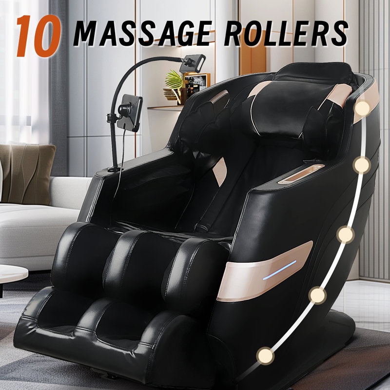 Fauteuil de massage avec connectivité Bluetooth et inclinaison zéro gravité