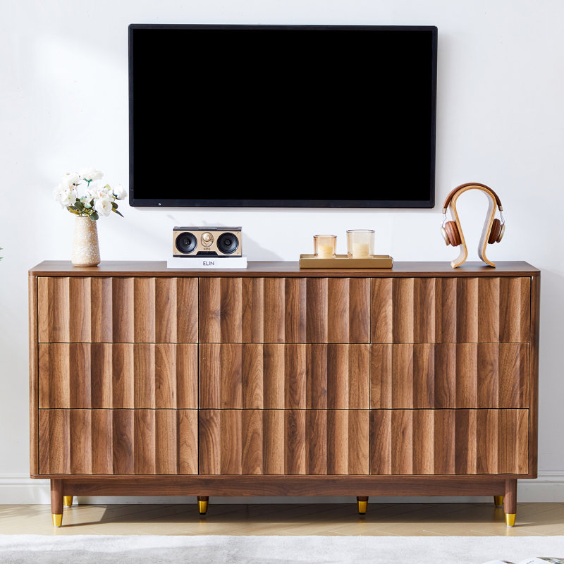 9-Drawer Dresser (60.3" W), Brown