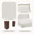 Iqlaas 17.71'' H Linen Upholstered Dining Chair-559205864