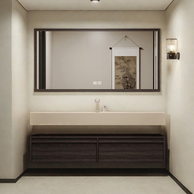 Retro high-end and simple bathroom cabinet