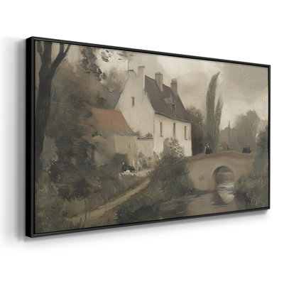 Série paysage - CLxxvi - Toile tendue avec châssis encadré - Prêt à être accroché