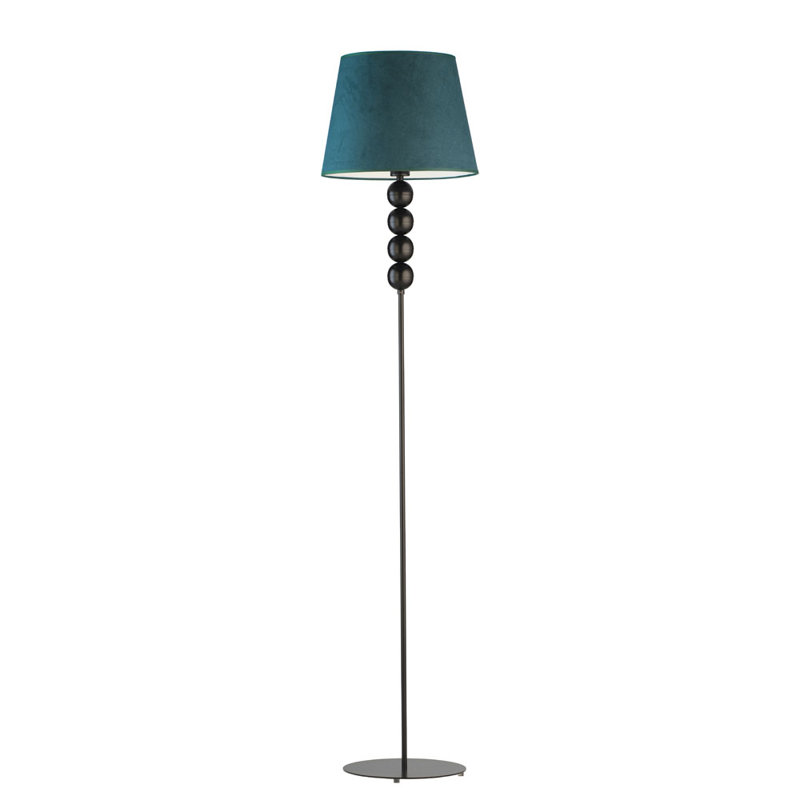 Sachso 174cm Traditional Floor Lamp, Navy, White
