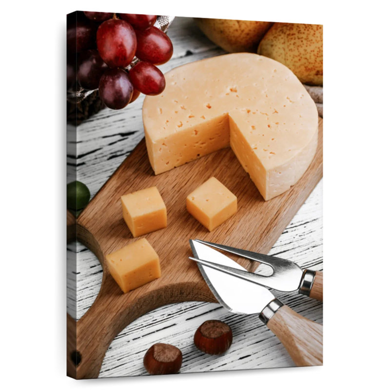 Organic Cheese And Fruits, 12" H x 8" W