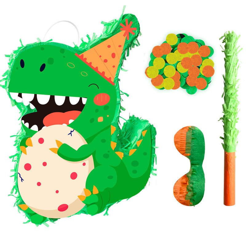 Dinosaur Piñata, 15.7'' Dino Themed Party Pinata Bundle