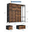 Commode 16 tiroirs avec portemanteau, unité de rangement en tissu-660406176