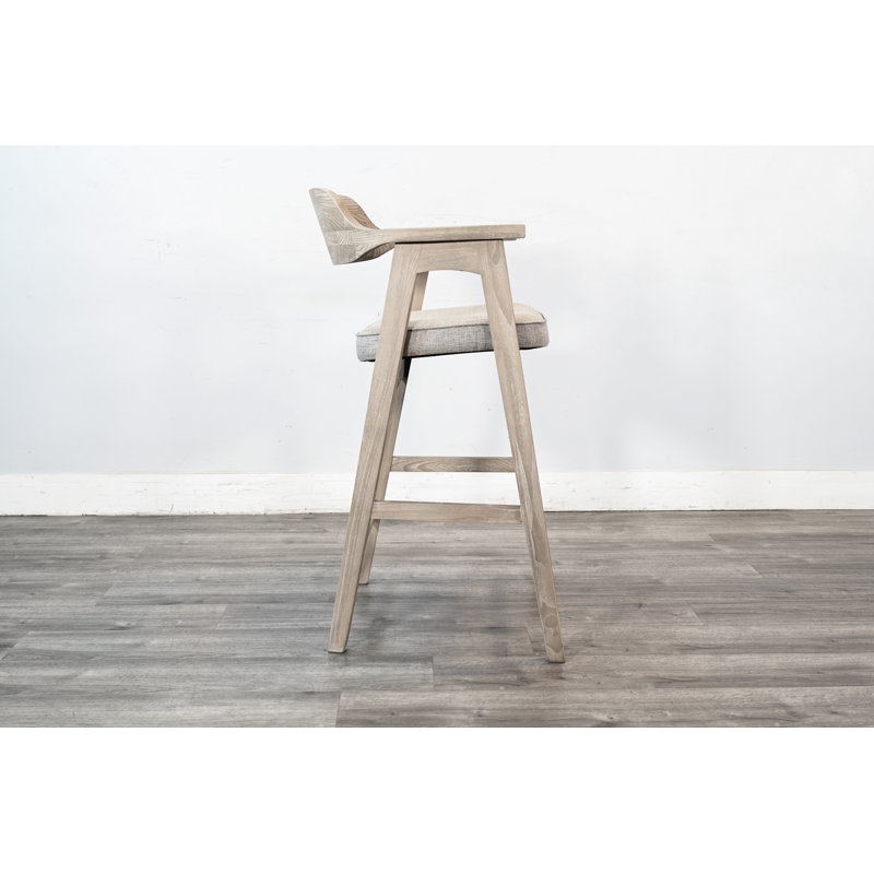 Wren 30" Seat Height Stool, Beige, Bar Stool (30" Seat Height), Wheat