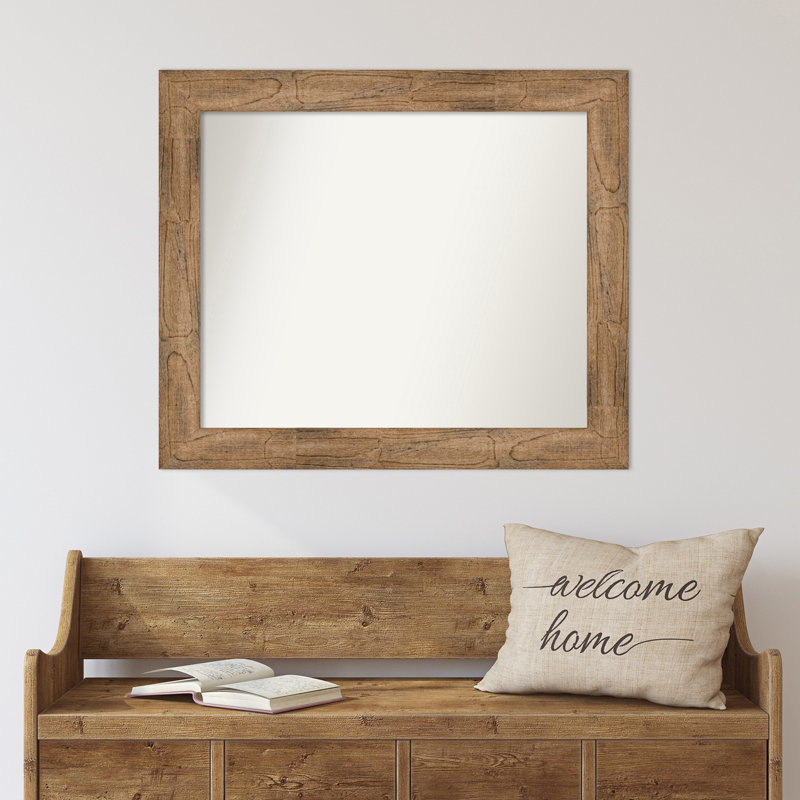 Timmy Solid Wood Wall Mirror, 28.5" x 33.5", Rectangle