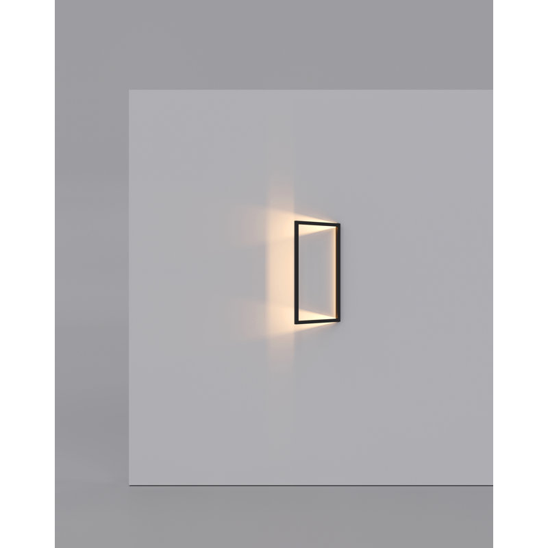 1 - Light LED Flush Mounted Sconce, 1.26" H x 15.35" W x 27.17" D