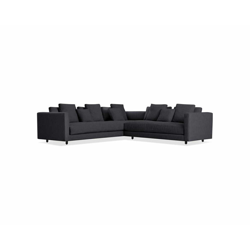 Hands Down Sectional, Right Hand Facing, Tofte Navy, Tofte Navy Polyester Blend